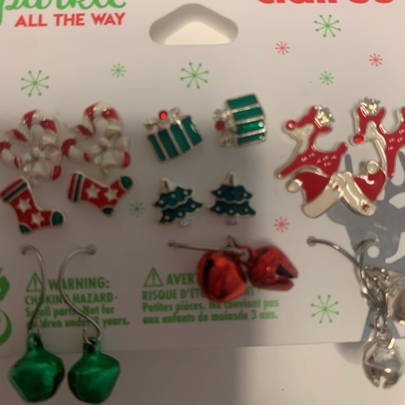 Claire’s Sparkle All The Way 9 piece earring set. New. - Picture 3 of 6